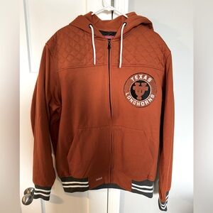 Men's Franchise Club Texas Longhorns Walk-On Full Zip Hoodie Jacket- Size L